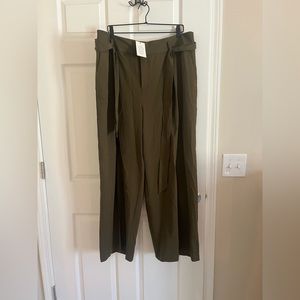 NWT Eloquii Wide Leg Pants-Olive